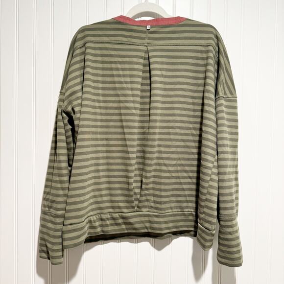 Mountain Hardware Green Striped Pembroke Rugby Shirt Size XL - Picture 5 of 6